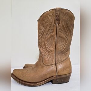 vintage LOBLAN men's‎ EU 41 (8) All Leather Venezuelan Western Cowboy Boots Tan